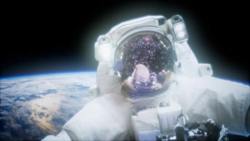 Astronaut bei Spacewalk