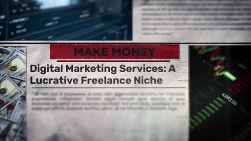 Digital Marketing Services A Lucrative Freelance Niche Headline Title On Newspaper