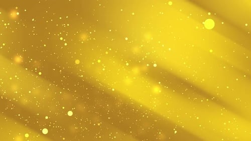 Golden Glitter Particles and Light Rays Animated Background