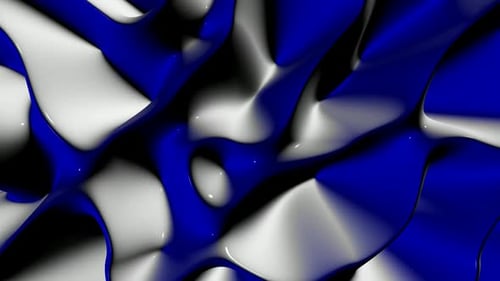 Background with Blue and White Plasma Waves, Exclusive, 3D Render, Reflection, Unique Design