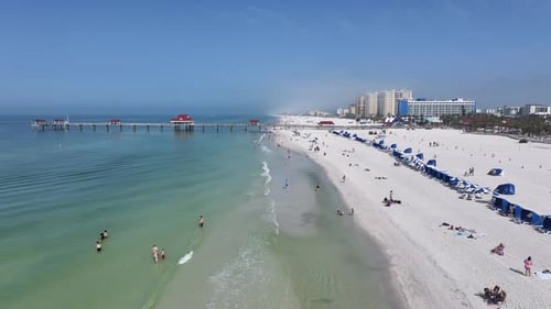 Clearwater Beach At Clearwater In Florida United States.