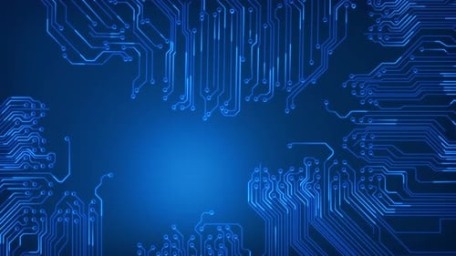Artificial Intelligence Technology Chip Circuit Board CPU Activates Futuristic AI