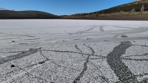 frozen lake winter