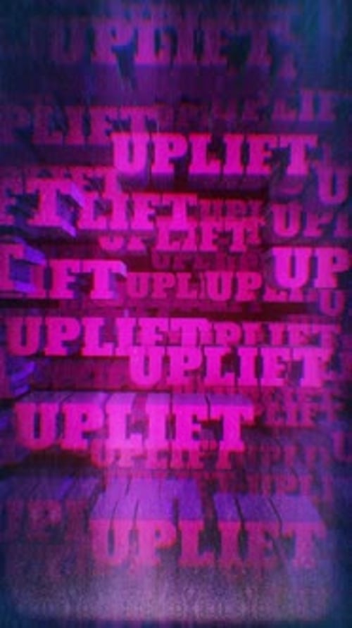 Uplift Grunge Kinetic Typography Text Loop Vertical Background