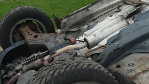 Car Upside Down After an Accident