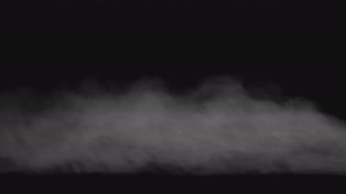 Loop Of Dust Smoke In Front Of Black Background