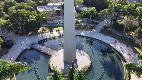 Monument de l'obélisque à Campina Grande à Paraiba, au nord-est du Brésil.