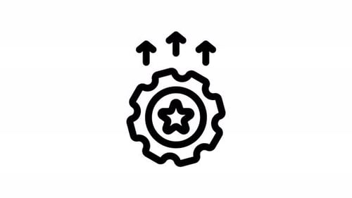 skills line icon animation