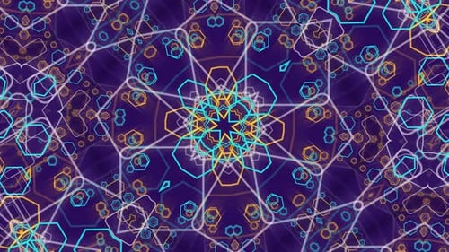 Abstract Geometric Hexagon Pattern Loop Background