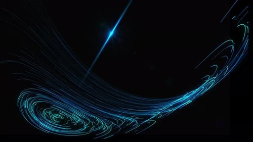 Futuristic Abstract Blue Glowing Lines Modern Background