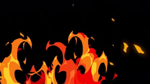 Magisches Hintergrundvideo mit Fire & Flames VFX-Effekt