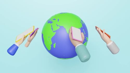 Global Communication with Smartphones