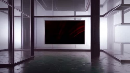 Immersive Virtual News Studio: Cutting-Edge Set for Engaging Multimedia Broadcasting