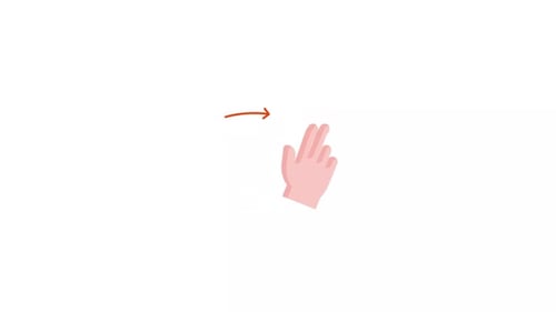 Flat Design Hand Touch Screen Gestures Animation Pack