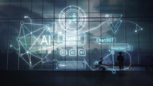 Infographics About Artificial Intelligence On Office Background