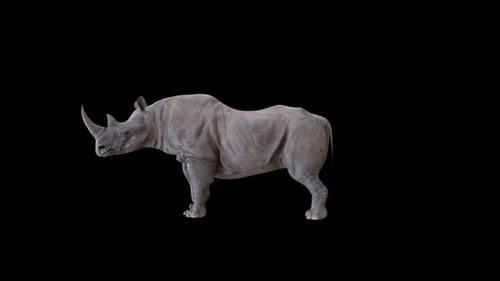 Rhino Bull Eating Loop