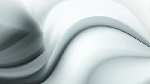 Abstract Fluid White and Gray Waves Loop Background