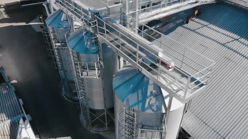 Grain Storage Aerial View