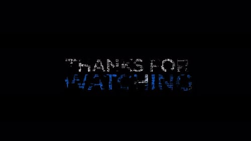 Merci d'avoir regardé Text Animation Effect Glitch Cyberpunk Alpha Channel