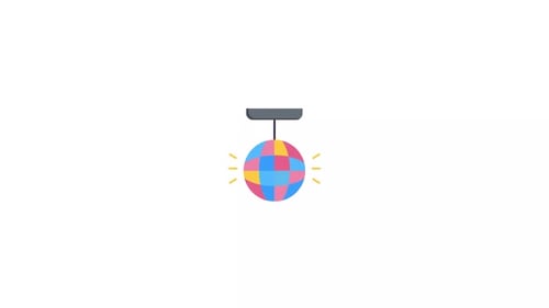 Disco-Kugel-Symbolanimation