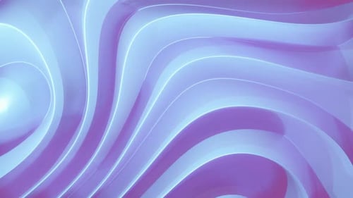 Lght and shadow playing on moving 3d grooved absract white shape