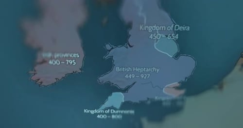 Evolución de Gran Bretaña desde el año 400 d.C.