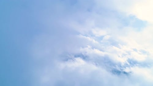 Aerial View of White Clouds in Blue Sky