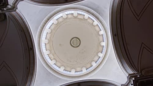Bottom View Of Glass Dome Church