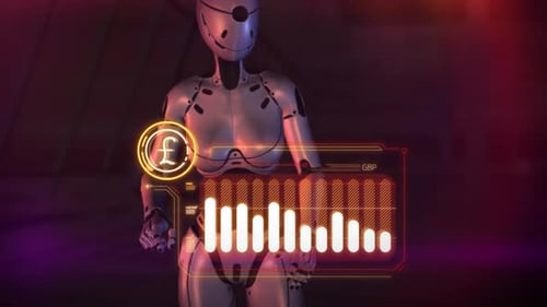 Android Monitors The Fall Of The Pound Sterling On A Virtual Panel