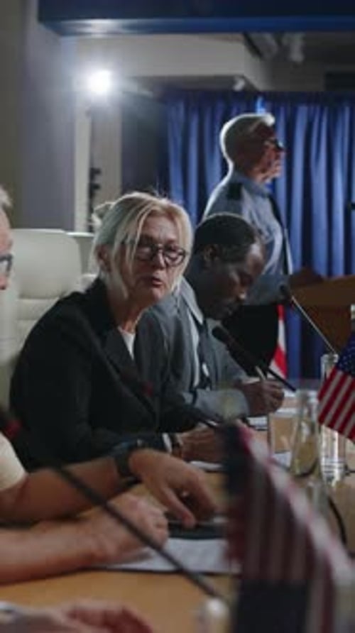 Panel Speaks at Corporate Press Conference