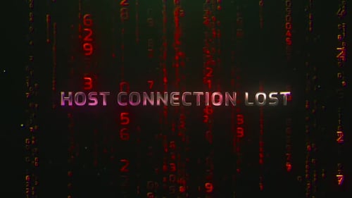 Host Connection Lost Digital Hacker Program Coding Futuristic Hacking Codes Background