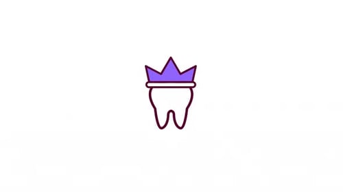 Animation des Zahnkronen-Symbols