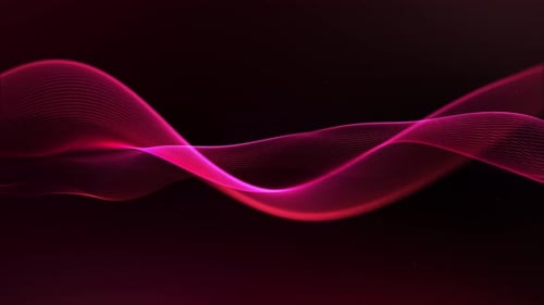 Red wave. Looped magenta space. Red wavy background. Smooth fluid movement of information. Pink part