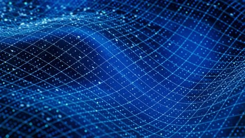 Abstract Digital Grid Wave Technology Background