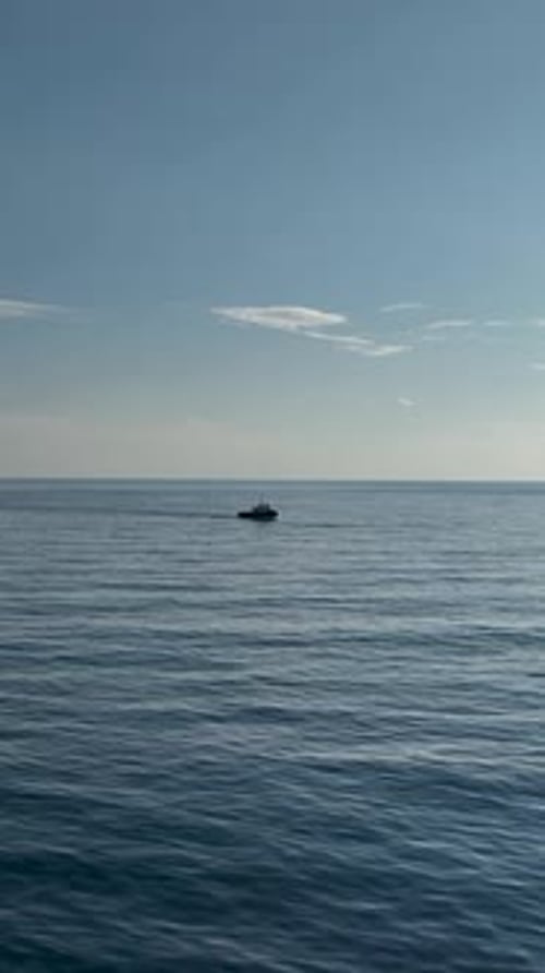 Vertical Video Maritime Navigation Tugboat Maneuvering in the Harbor