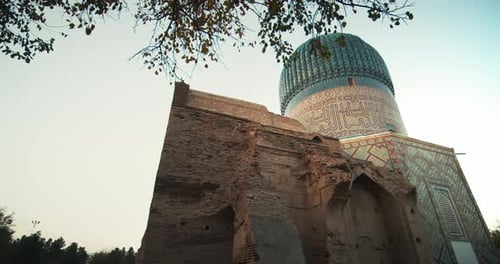 Samarcande, Mausolée Amir Temur (Tamerlan), Ouzbékistan, construit en 1404, Vidéo 26 de 46