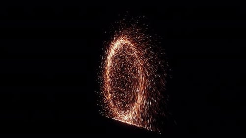Dynamic Particle Spark Portal Reveal
