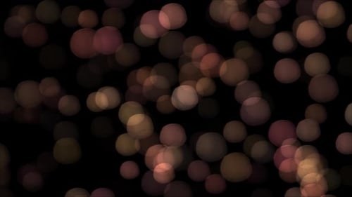 Warm Golden Bokeh Light Particles Background Loop