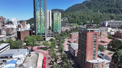 Bogota Skyline At Bogota In District Capital Colombia.