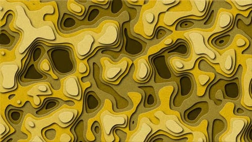 Seamless Loop Topography Shades Of Yellow Background 4K