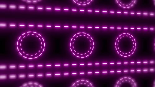 purple Glowing Neon Circle Background, Glowing Tech Digital Data Background, Digital Tech Background