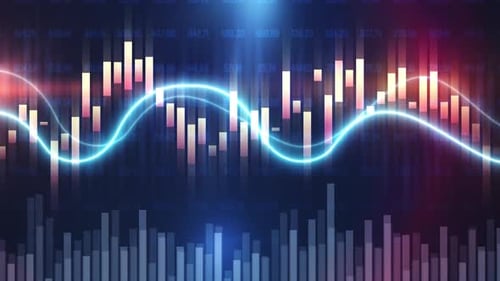 Financial Market Data Showing Stock Exchange Trading Graph