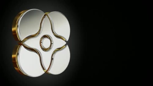 Rotating Metallic Logo Reveal for Modern Corporate Branding