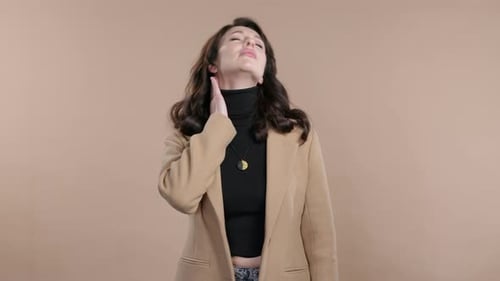 Stylish Woman Posing with Elegance and Beauty