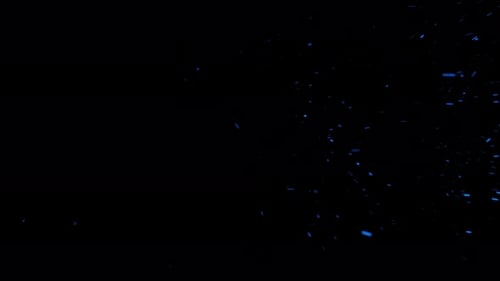 Abstract Wave Energy Background Loop field with particles and turbulence lines waving smoothly