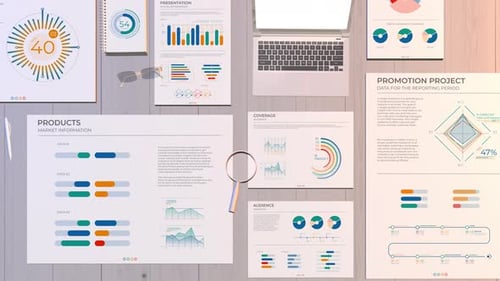 Dynamic Business Data Infographics and Analytics Presentation