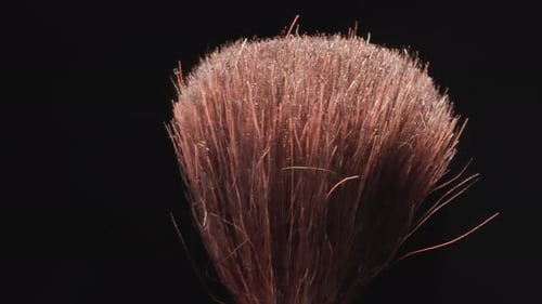 Alter Kosmetikpinsel zum Auftragen von Puder oder Rouge