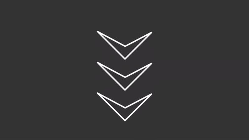 Minimalist Animated Chevron Arrows Loop Background, Elements Motion ...