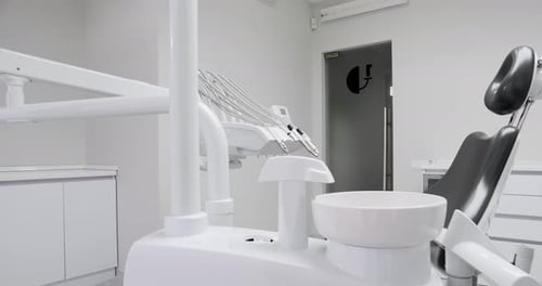 Dental Clinic Equipment Modern Room with Dental Chair and Medical Equipment