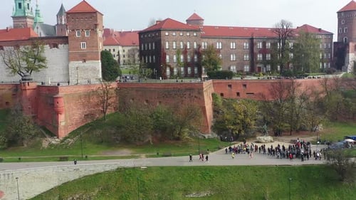 Aerial View of Krakow City, Poland